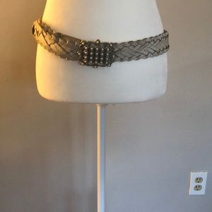 Braided fashion belt